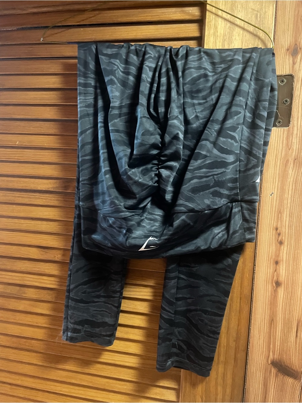 Gymshark Black Zebra-Print Leggings